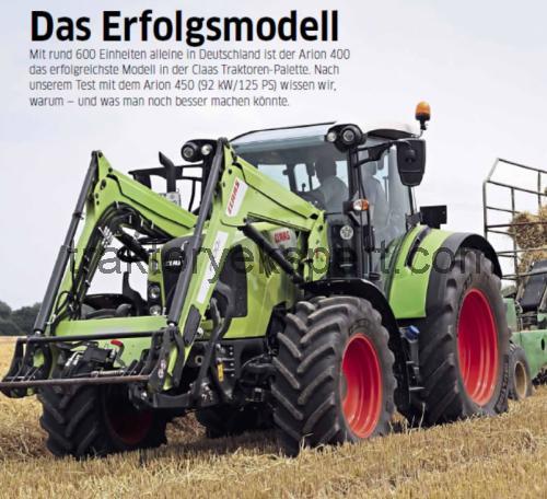 Claas Arion 450 opinia i karta techniczna 